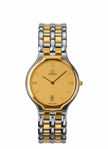 Omega De Ville Symbol 32 Stainless Steel / Yellow Gold / Champagne / Bracelet 4230.13.00