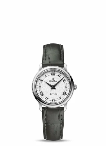 Omega De Ville Prestige Quartz 27.4 Stainless Steel / Vintage Silver Silk 424.13.27.60.52.002