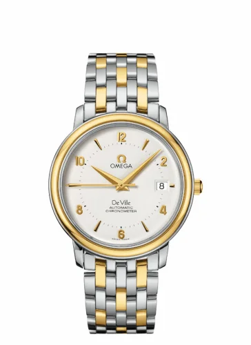 Omega De Ville Prestige Automatic 36.5 Stainless Steel / Yellow Gold / Silver / Bracelet 4312.21.00