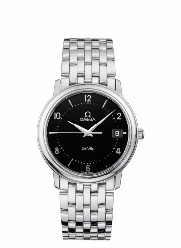 Omega De Ville Prestige Quartz 34.4 Stainless Steel / Black / Bracelet 4510.50.00