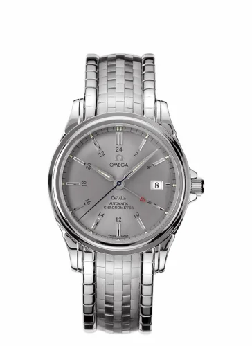 Omega De Ville Co-Axial 38.7 GMT Stainless Steel / Grey / Bracelet 4533.40.00