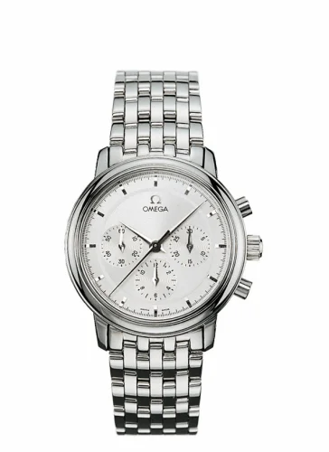 Omega De Ville Prestige Hand Wound 36.1 Chronograph Stainless Steel / Silver / Bracelet 4540.31.00