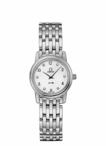 Omega De Ville Prestige Quartz 22 Stainless Steel / White / Bracelet 4570.75.00