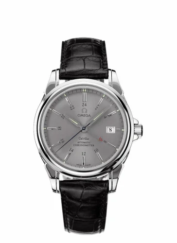 Omega De Ville Co-Axial 38.7 GMT Stainless Steel / Grey 4833.40.31
