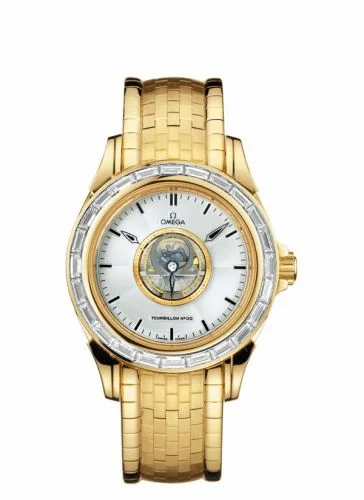 Omega De Ville Tourbillon Yellow Gold / Baguette / Bracelet 5114.30.00