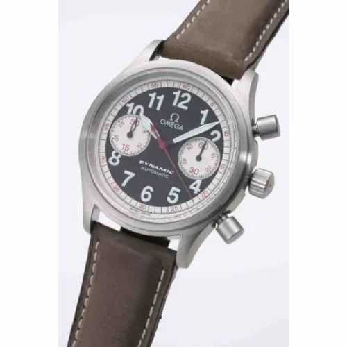 Omega Dynamic III Chronograph Stainless Steel / Black / Brown Calf / Targa Florio 5291.51.07