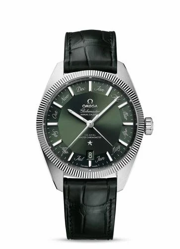 Omega Globemaster Annual Calendar Stainless Steel / Green 130.33.41.22.10.001