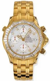 Omega Seamaster Diver 300M Automatic 41.5 Chronograph Yellow Gold / Diamond / Silver / Bracelet 2195.25.00