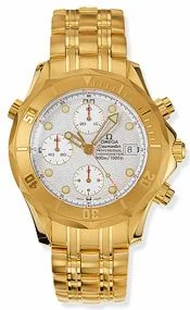 Omega Seamaster Diver 300M Automatic 41.5 Chronograph Yellow Gold / Silver / Bracelet 2196.20.00