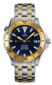 Omega Seamaster Diver 300M Automatic 41 Stainless Steel / Yellow Gold / Blue / Bracelet 2455.80.00