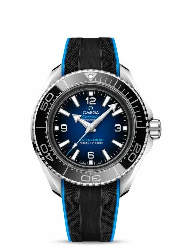 Omega Seamaster Planet Ocean Ultra Deep O-Megasteel / Blue / Rubber 215.32.46.21.03.001