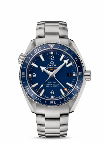 Omega Seamaster Planet Ocean 600M Co-Axial 43.5 GMT Titanium / Blue / Bracelet 232.90.44.22.03.001
