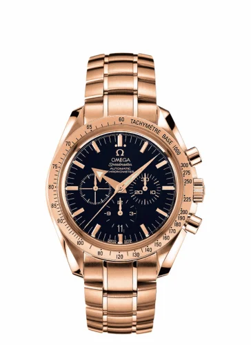 Omega Speedmaster Broad Arrow Red Gold / Black / Bracelet 3153.80.00