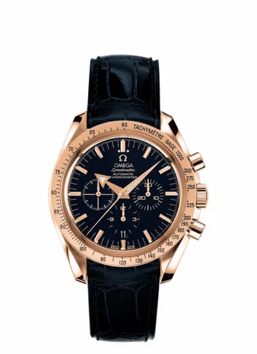 Omega Speedmaster Broad Arrow Red Gold / Blue 3653.80.33