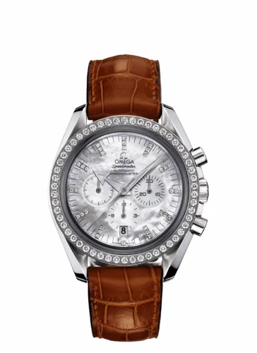 Omega Speedmaster Broad Arrow Stainless Steel / Diamond / MOP 3855.75.12