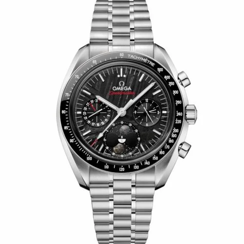 Omega Speedmaster Moonphase Stainless Steel / Black Meteorite / Bracelet 304.30.43.52.01.001