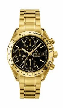 Omega Speedmaster Date 39 Yellow Gold / Black / Bracelet 3113.53.00