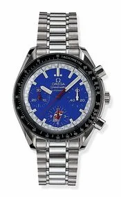 Omega Speedmaster Reduced Stainless Steel / Blue / Bracelet / Cart 3510.80.00