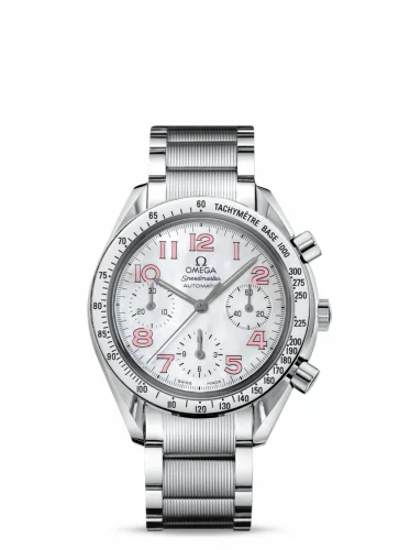 Omega Speedmaster Reduced Ladies Stainless Steel / MOP / Pink / Bracelet 3534.74.00