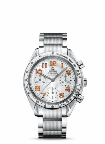 Omega Speedmaster Reduced Ladies Stainless Steel / MOP-Orange / Bracelet 3534.78.00