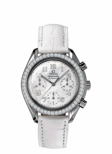 Omega Speedmaster Reduced Ladies Stainless Steel / MOP / Diamond / Grey 3815.70.36
