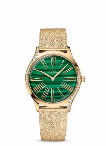 Omega De Ville Trésor 36 Moonshine Gold / Malachite / Bracelet 428.55.36.60.99.003