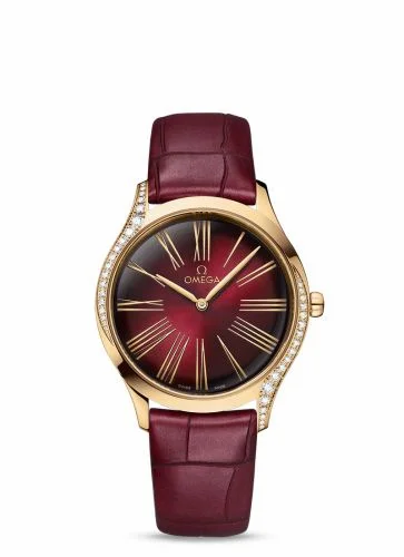 Omega De Ville Trésor 36 Moonshine Gold / Red Roman / Fabric 428.58.36.60.11.001