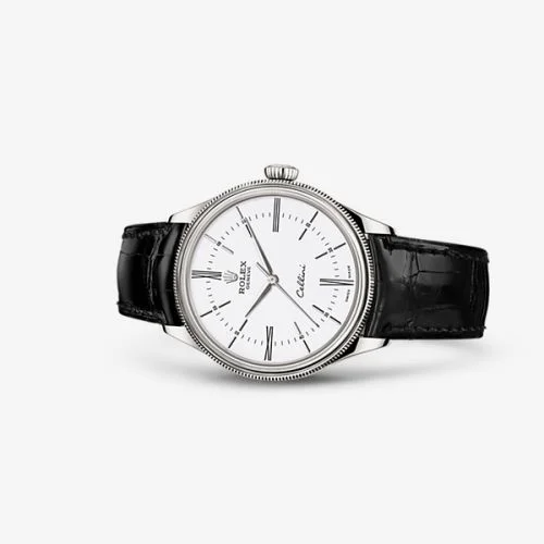 Rolex Cellini Time White Gold / White / Alligator Black 50509-0007