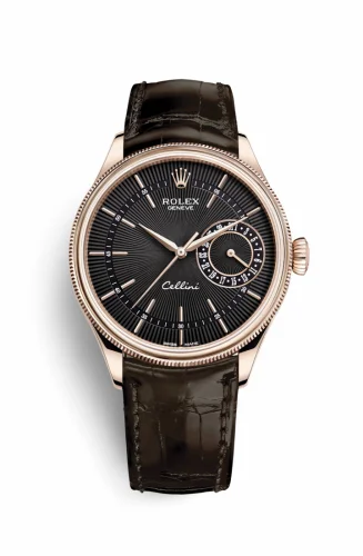Rolex Cellini Date Everose / Black / Alligator 50515-0010