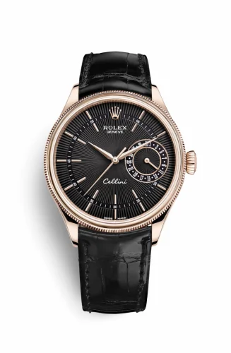 Rolex Cellini Date Everose / Black / Alligator 50515-0011