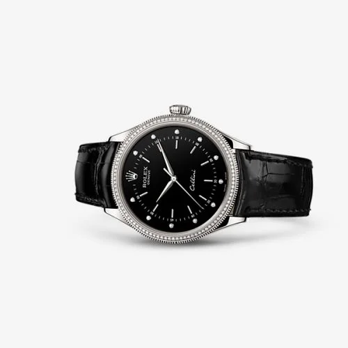 Rolex Cellini Time White Gold / Diamond / Black 50609RBR-0007