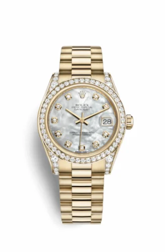 Rolex Datejust 31 Yellow Gold Diamond / President / MOP 178158-0008