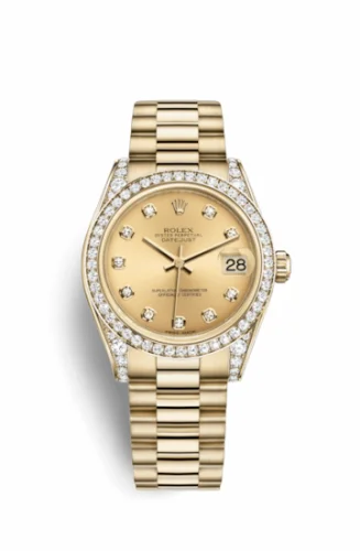 Rolex Datejust 31 Yellow Gold Diamond / President / Champagne Diamond 178158-0009