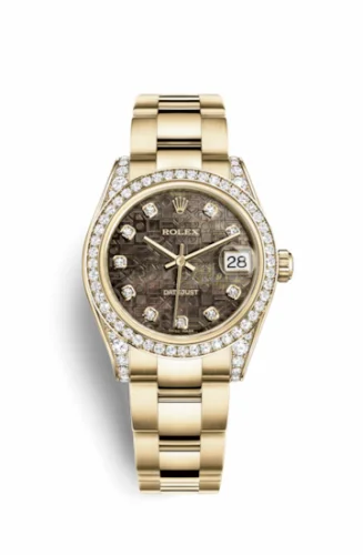 Rolex Datejust 31 Yellow Gold Diamond / Oyster / Black MOP Computer 178158-0043