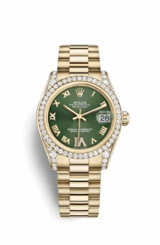 Rolex Datejust 31 Yellow Gold Diamond / President / Olive Computer 178158-0062