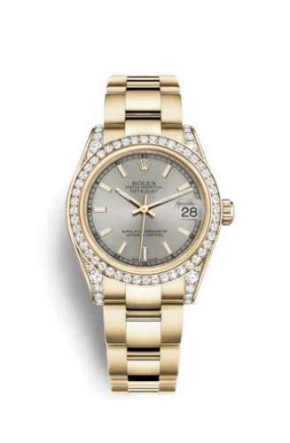 Rolex Datejust 31 Yellow Gold Diamond / Oyster / Silver 178158-0087