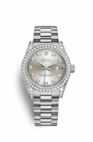 Rolex Datejust 31 White Gold Diamond / President / Silver Diamond 178159-0010