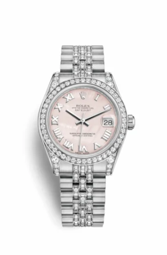 Rolex Datejust 31 White Gold Diamond / Jubilee Diamond / Pink MOP Roman 178159-0014