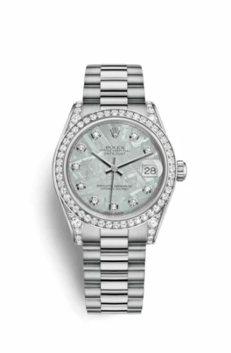 Rolex Datejust 31 White Gold Diamond / President / Meteorite 178159-0021