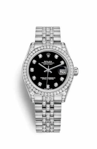 Rolex Datejust 31 White Gold Diamond / Jubilee Diamond / Black Diamond 178159-0037