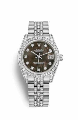Rolex Datejust 31 White Gold Diamond / Jubilee Diamond / Black MOP 178159-0039