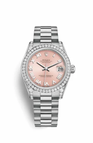 Rolex Datejust 31 White Gold Diamond / President / Pink Roman 178159-0071