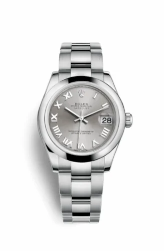 Rolex Datejust 31 Stainless Steel Domed / Oyster / Rhodium Roman 178240-0006