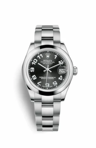 Rolex Datejust 31 Stainless Steel Domed / Oyster / Black Arabic 178240-0011
