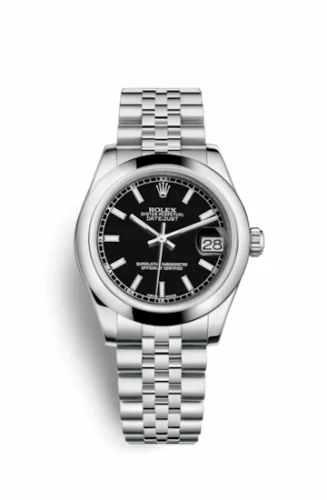 Rolex Datejust 31 Stainless Steel Domed / Jubilee / Black 178240-0016