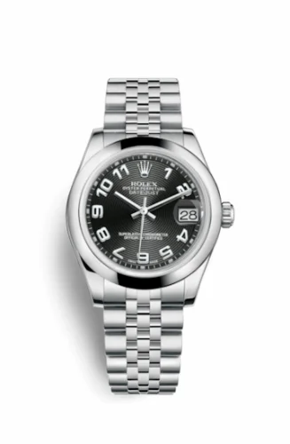 Rolex Datejust 31 Stainless Steel Domed / Jubilee / Black Arabic 178240-0019