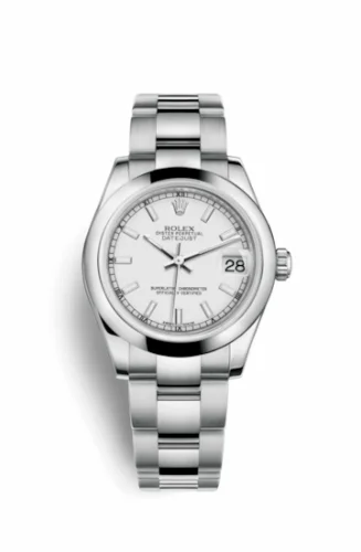 Rolex Datejust 31 Stainless Steel Domed / Oyster / White 178240-0024