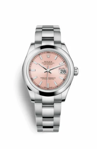 Rolex Datejust 31 Stainless Steel Domed / Pink / Pink 178240-0028