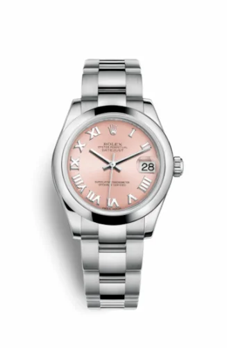 Rolex Datejust 31 Stainless Steel Domed / Oyster / Pink Roman 178240-0032