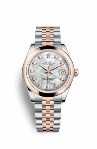 Rolex Datejust 31 Rolesor Everose Domed / Jubilee / MOP 178241-0058